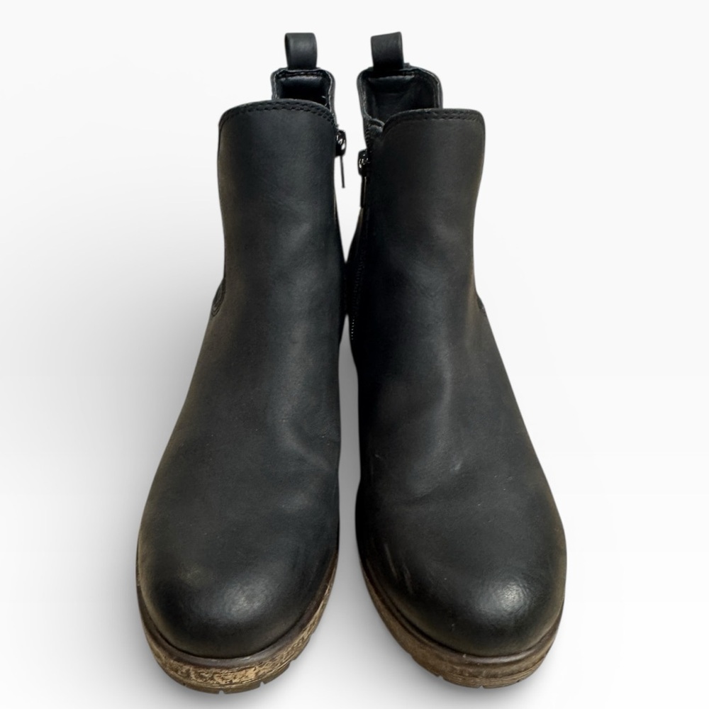 Crown Vintage Blondey Chelsea Zipped Ankle Boots Black Womens US Size 7 - Picture 4 of 10